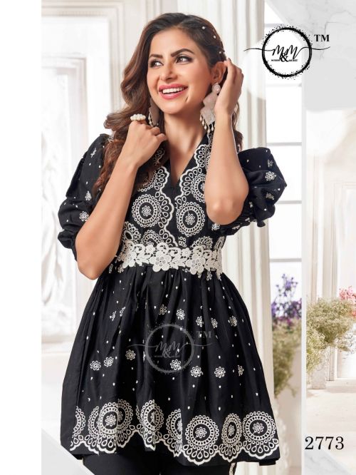 M And M 2773 Designer Kurtis Catalog